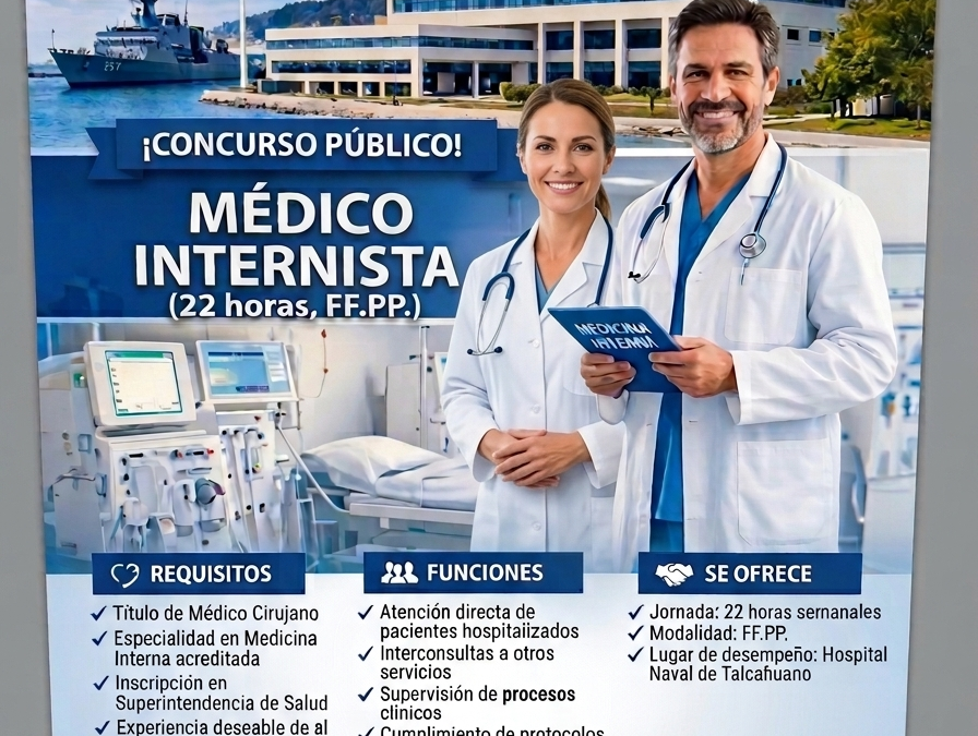 Médico Internista (22 horas, FF.PP.) – Servicio de Medicina